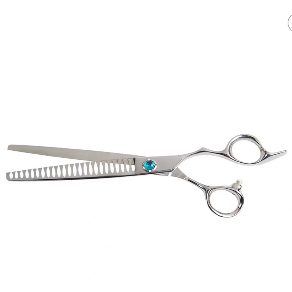 GROOMER ESSENTIALS DOG Scissors 8” CHUNKER BRAND NEW IN CASE adjustable tension